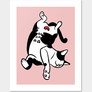 Cow tabby Cat Posters and Art
